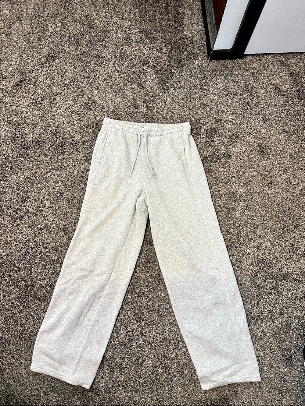 Gray Drawstring Jogger Pants